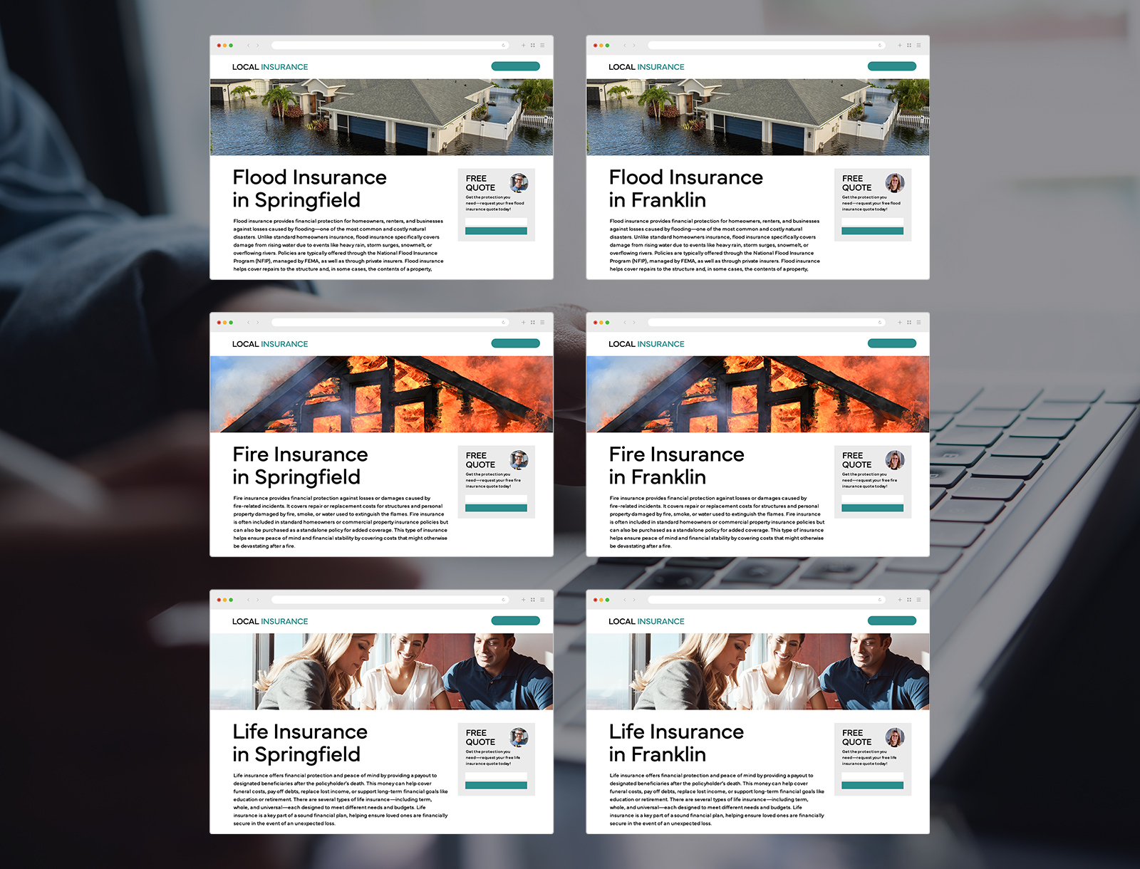 Targeted Landing Pages
